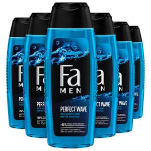 Wehkamp Fa Men Perfect Wave douchegel - 6 x 250 ml - voordeelverpakking aanbieding