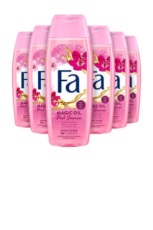 Magic Oil Pink Jasmine douchegel - 6 x 250 ml - voordeelverpakking