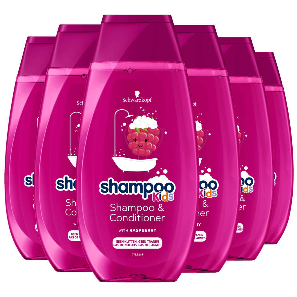 schoonmaken schrobben tij Schwarzkopf Kids Girls Fee shampoo - 5 x 250 ml - voordeelverpakking |  wehkamp