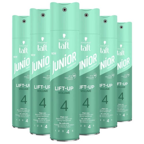 Wehkamp Schwarzkopf Junior Hairspray Ultra Lift-Up Volume - 6 x 250 ml multiverpakking aanbieding
