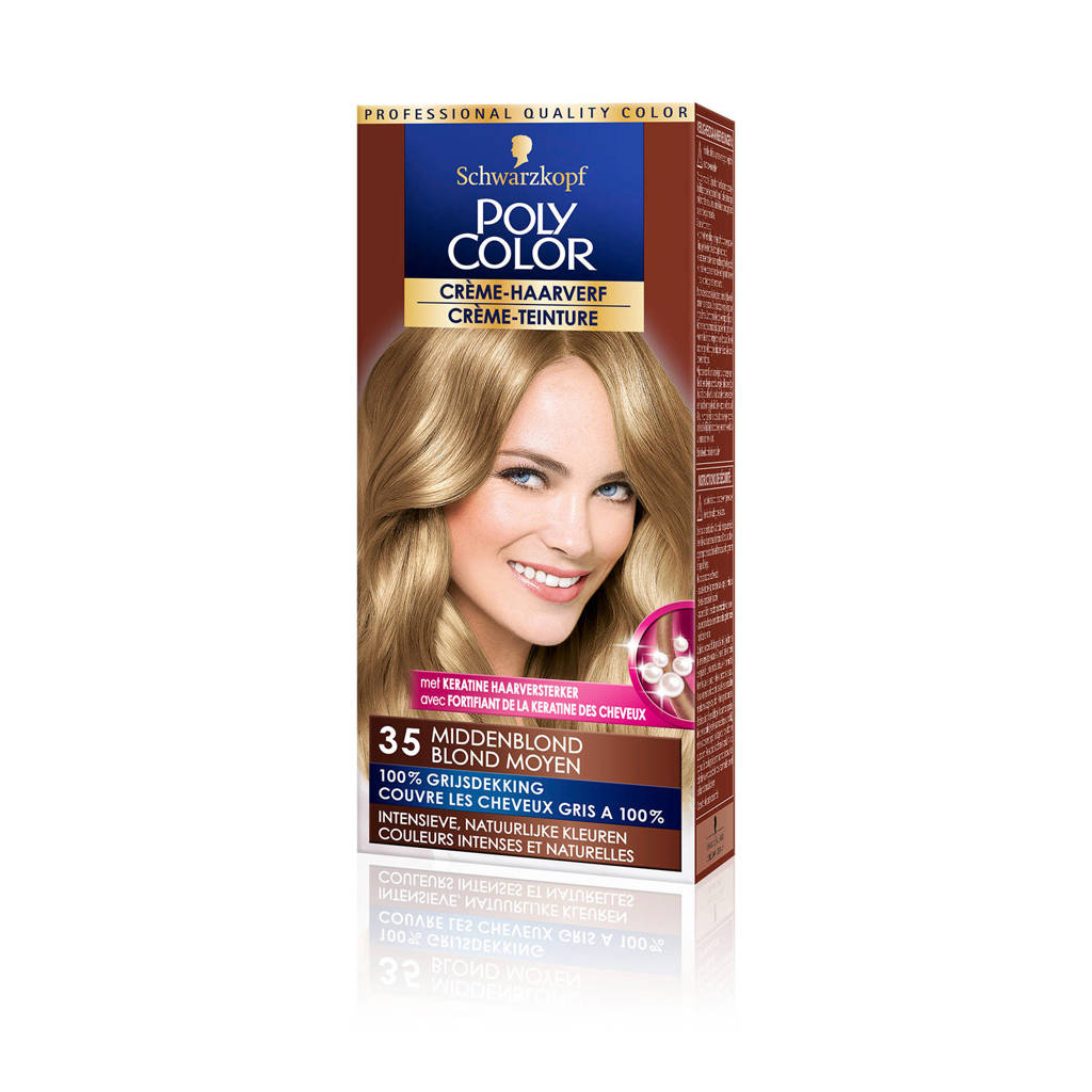 Schwarzkopf Poly Palette Poly Color Creme haarkleuring - 35 Middenblond