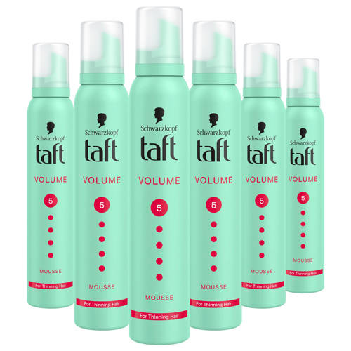 Wehkamp Schwarzkopf Taft Mousse Volume Mega Strong haarmousse - voordeelverpakking - 6 x 200 ml aanbieding