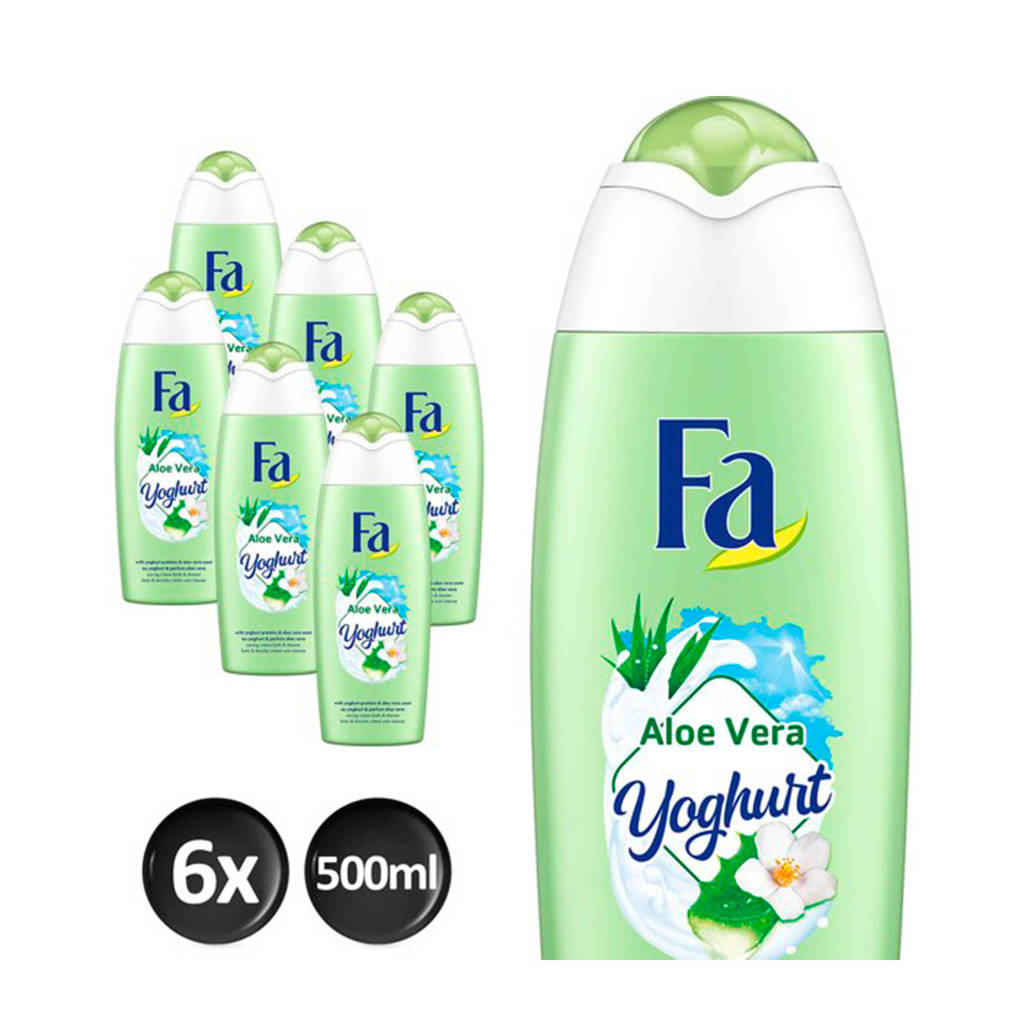 Fa Yoghurt Aloe Vera douchegel - 6 x 500 ml - voordeelverpakking