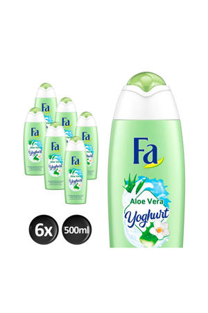 Yoghurt Aloe Vera douchegel - 6 x 500 ml - voordeelverpakking