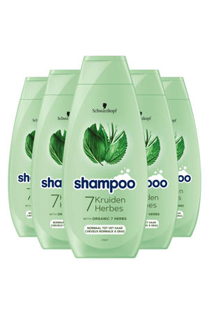 7 Kruiden shampoo - 5 x 400 ml - voordeelverpakking