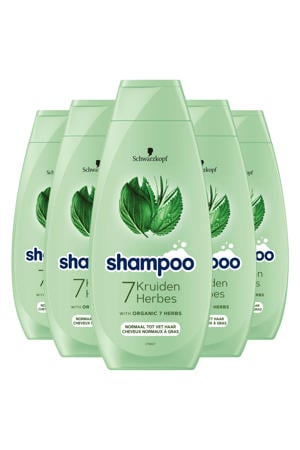 7 Kruiden shampoo - 5 x 400 ml - voordeelverpakking