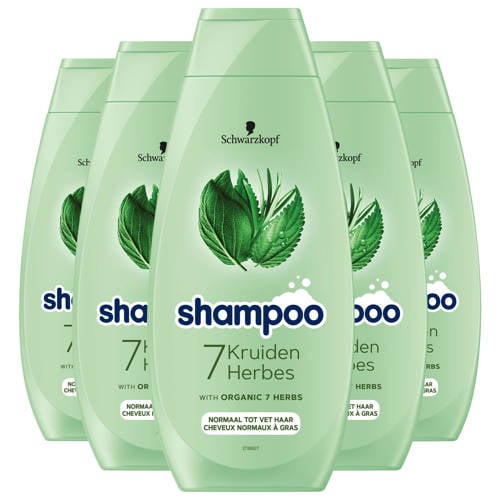 Wehkamp Schwarzkopf 7 Kruiden shampoo - 5 x 400 ml - voordeelverpakking aanbieding