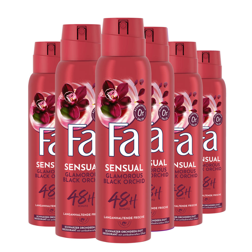 Fa Glamorous Moments deodorant spray 6 x 150 ml voordeelverpakking