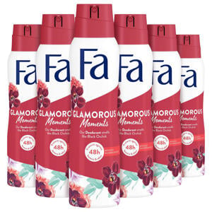 Glamorous Moments deodorant spray - 6 x 150 ml - voordeelverpakking