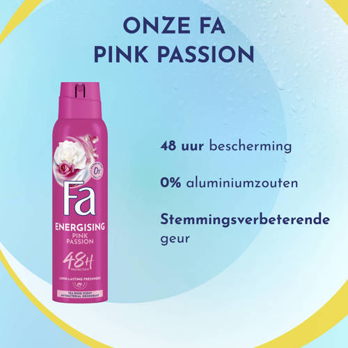 Fa Pink Passion deodorant spray - 6 x 150 ml - voordeelverpakking afbeelding