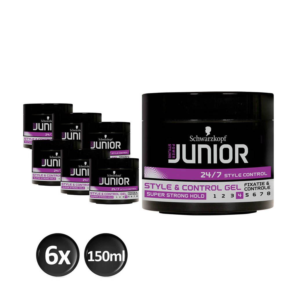 Schwarzkopf Junior Power Styling Style & Control L4 gel - 6x 150ml multiverpakking