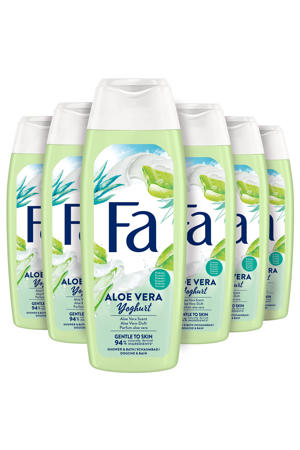 Yoghurt Aloe Vera douchegel - 6 x 250 ml - voordeelverpakking