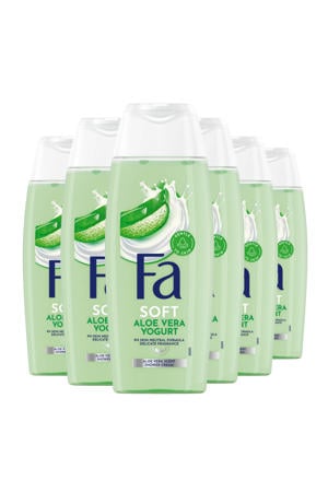 Yoghurt Aloe Vera douchegel - 6 x 250 ml - voordeelverpakking