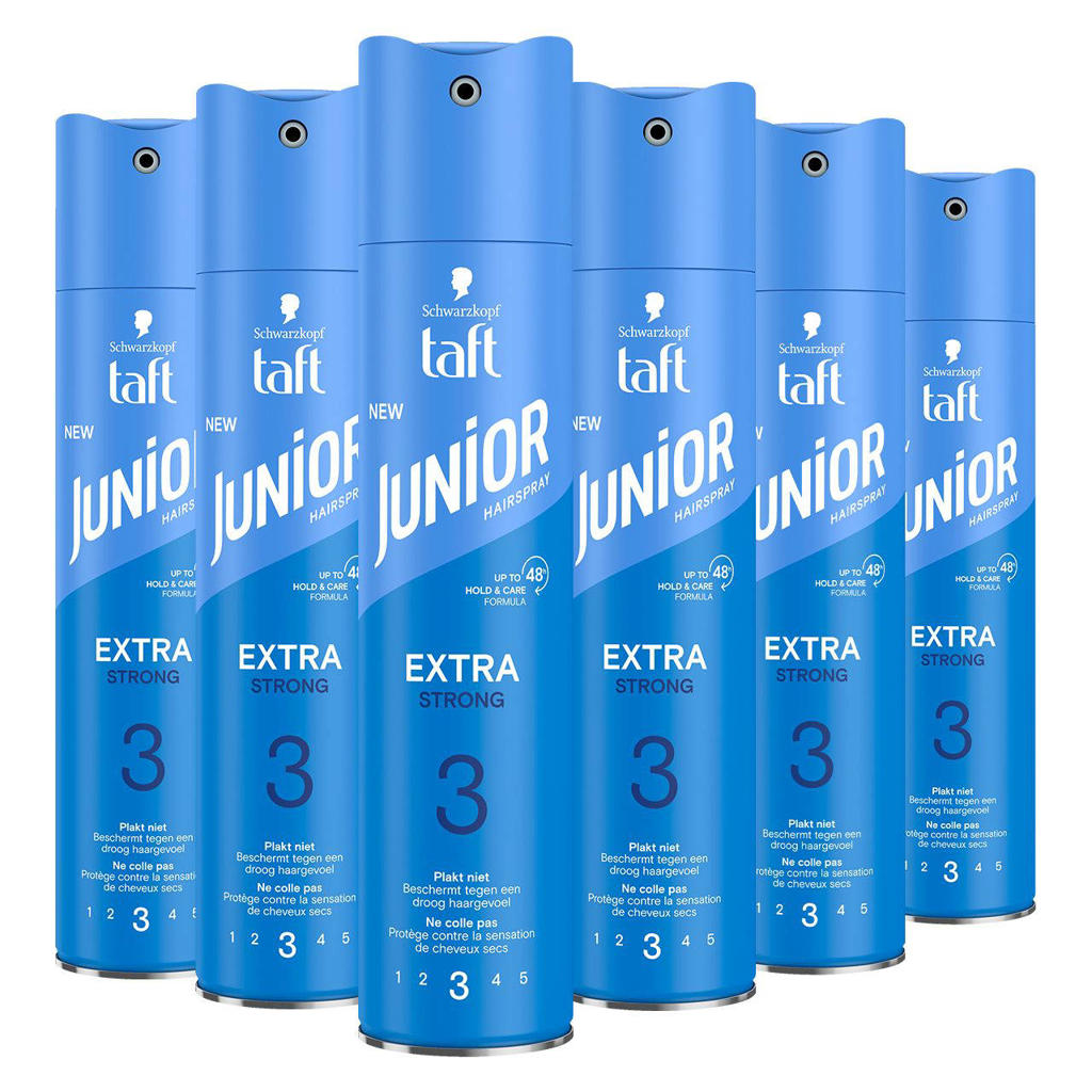 Schwarzkopf Junior Hairspray Extra Strong - 6x 300 ml multiverpakking