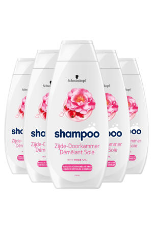 Zijde-Doorkammer shampoo - 5 x 400 ml - voordeelverpakking