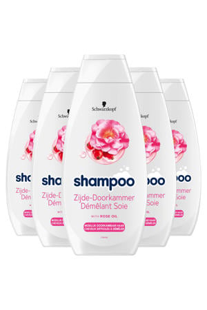 Zijde-Doorkammer shampoo - 5 x 400 ml - voordeelverpakking