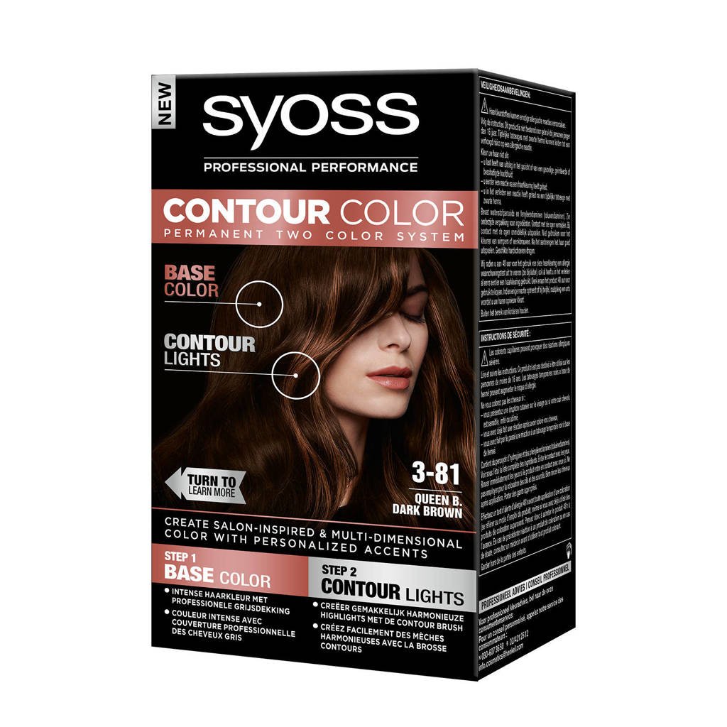 Syoss Contour Color haarkleuring - 3-81 Queen B. Dark Brown