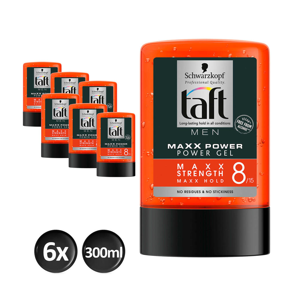Schwarzkopf Taft Styling MAXX Power Gel flacon - 6x 300ml multiverpakking