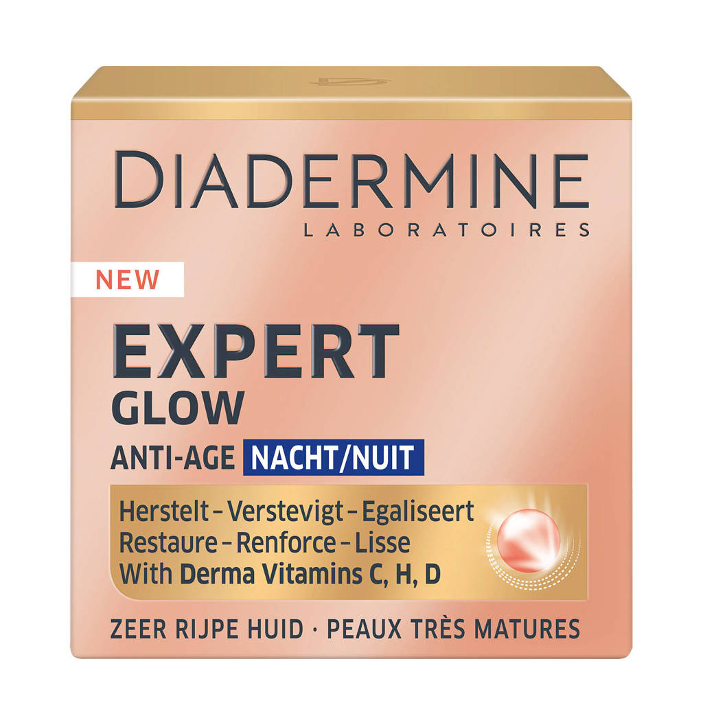 Diadermine Expert Active Glow nachtcrème - 50 ml