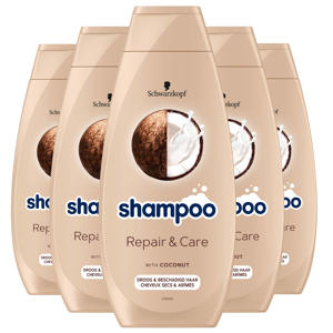Wehkamp Schwarzkopf Repair & Care shampoo - 5 x 400 ml - voordeelverpakking aanbieding