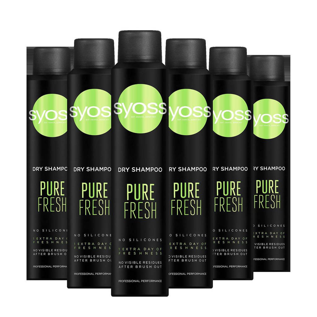 Syoss Pure Fresh droogshampoo - 3x 200ml multiverpakking