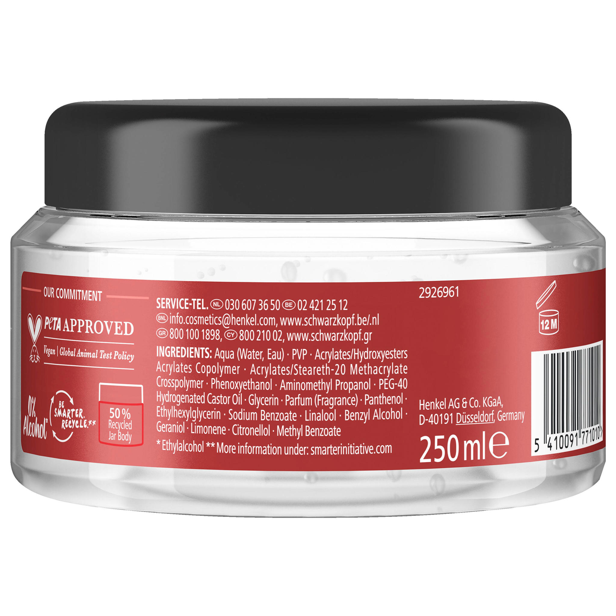 Schwarzkopf Taft Styling V12 Power Gel cube 6x 250ml multiverpakking