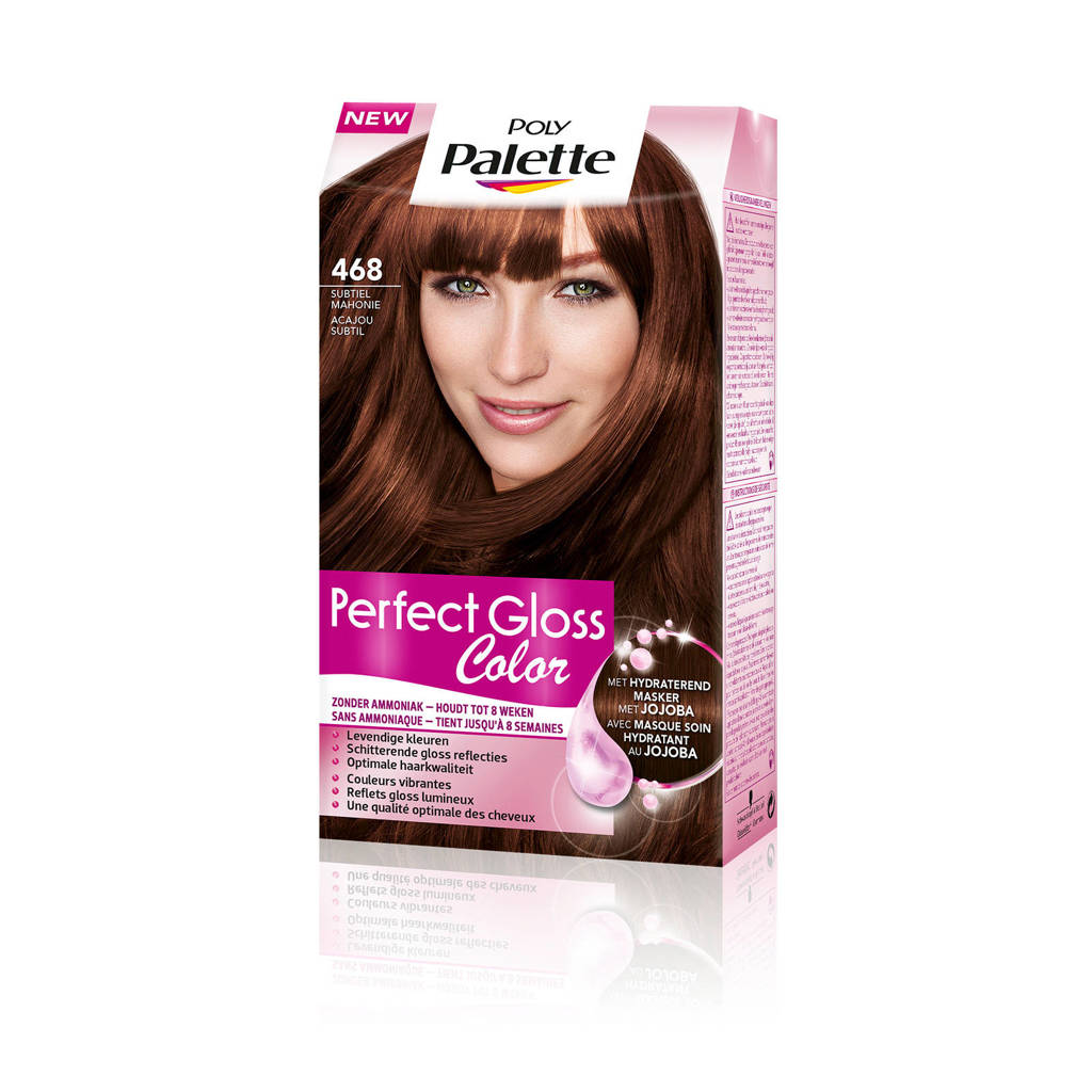 Schwarzkopf Poly Palette Perfect Gloss haarkleuring - 468 Subtiel Mahonie