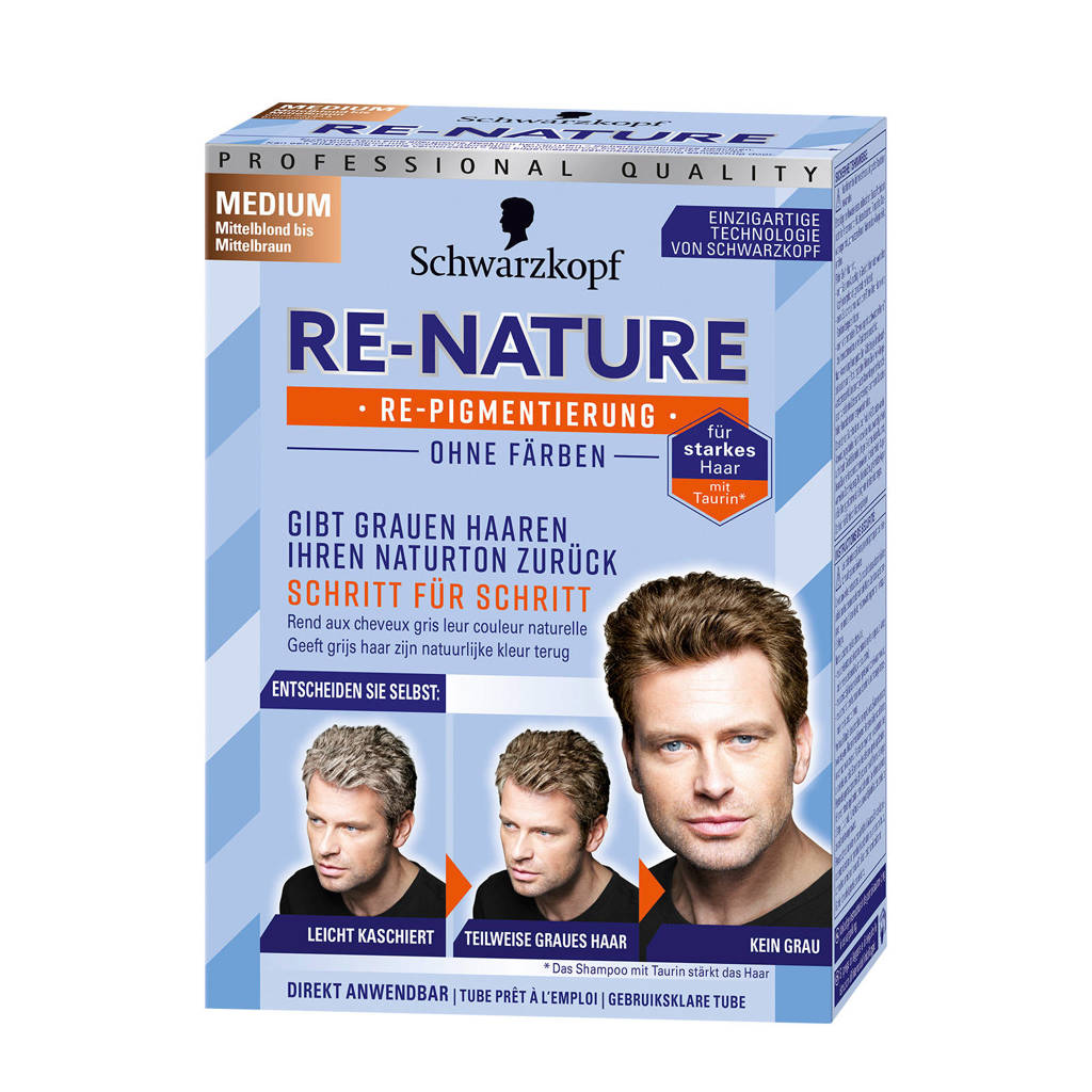 Schwarzkopf Re-Nature Cream Men - Medium, Medium Men
