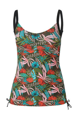tankini met all over print groen