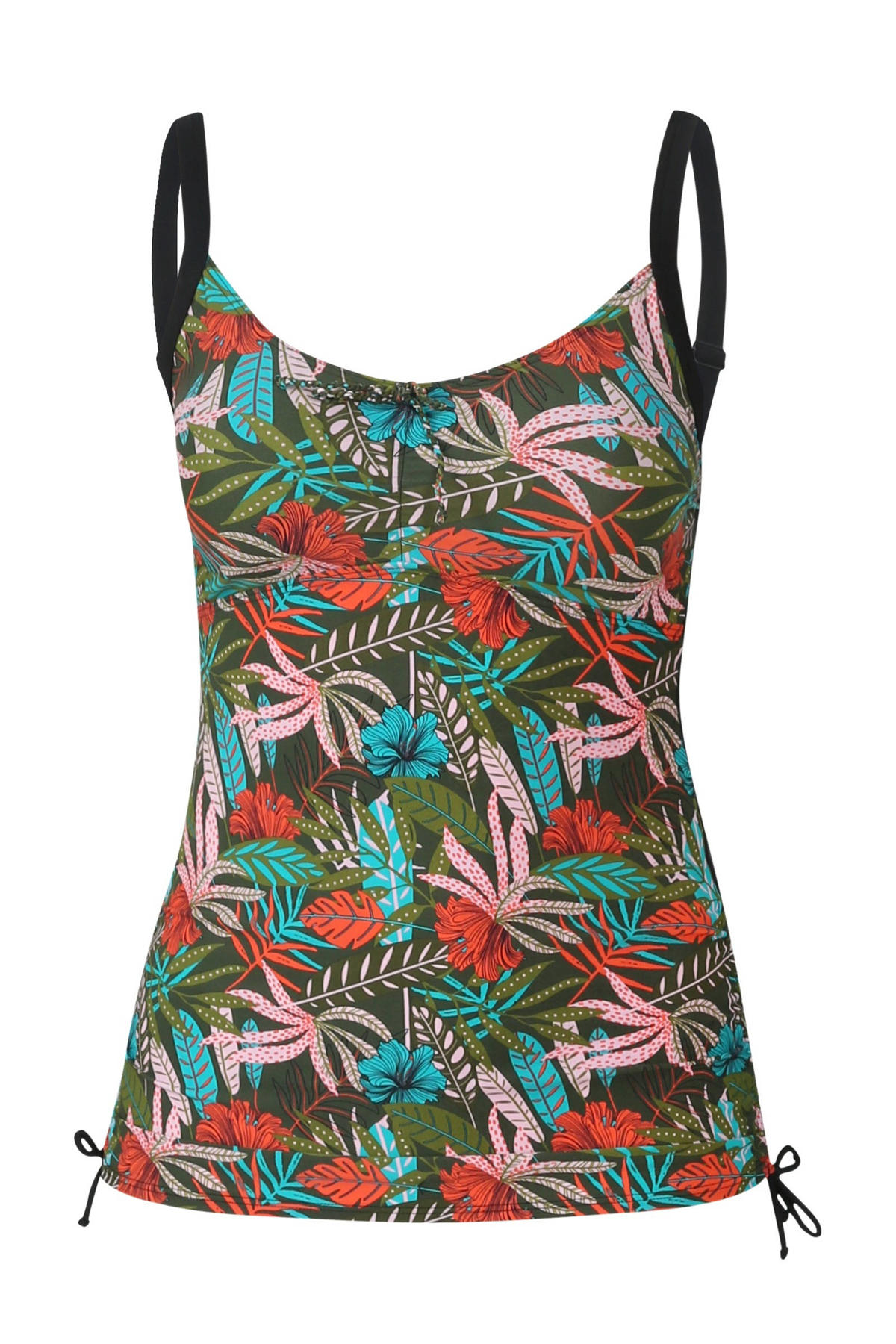 Paprika gebloemde tankini bikinitop groen wehkamp