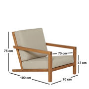 thumbnail: NOUS Garden loungestoel Evora