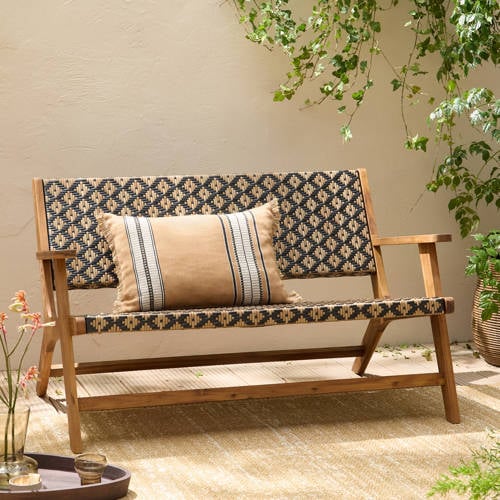NOUS Garden tuinbank Bowen - Beige/ zwart