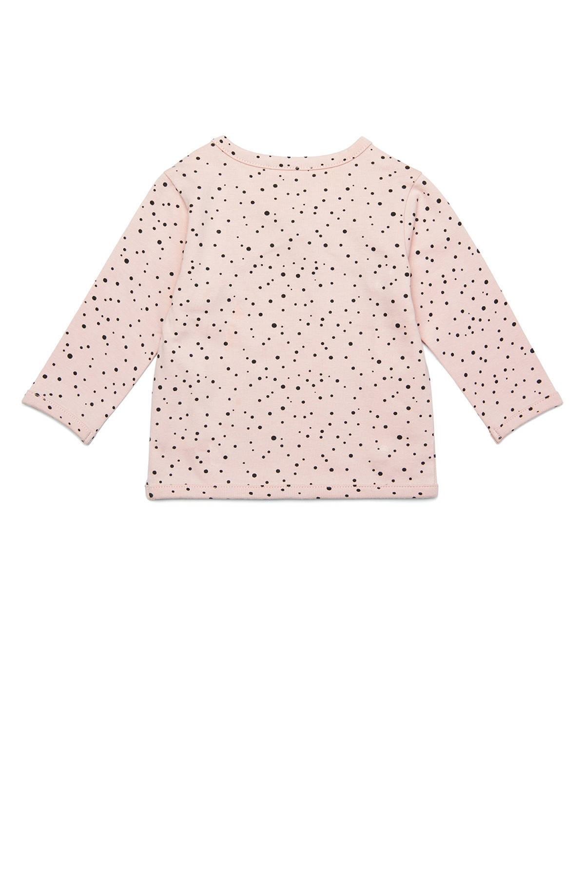Noppies longsleeve Lyoni met stippen lichtrozezwart | wehkamp Noppies baby longsleeve met stippen witoker | wehkamp
