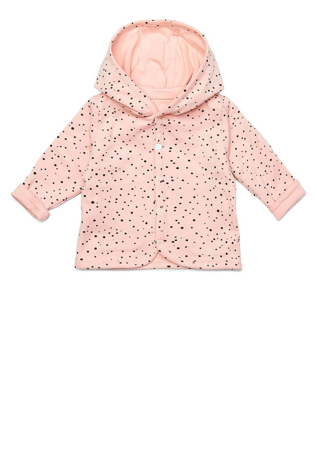 Noppies baby omkeerbaar vest Bonny lichtroze/zwart, Peach Skin-P214