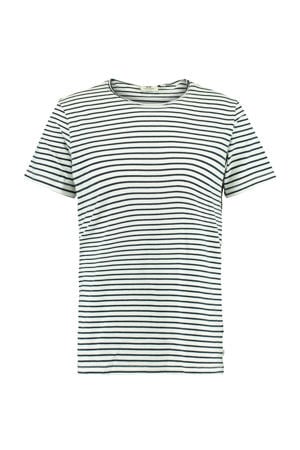 gemêleerd T-shirt white/navy