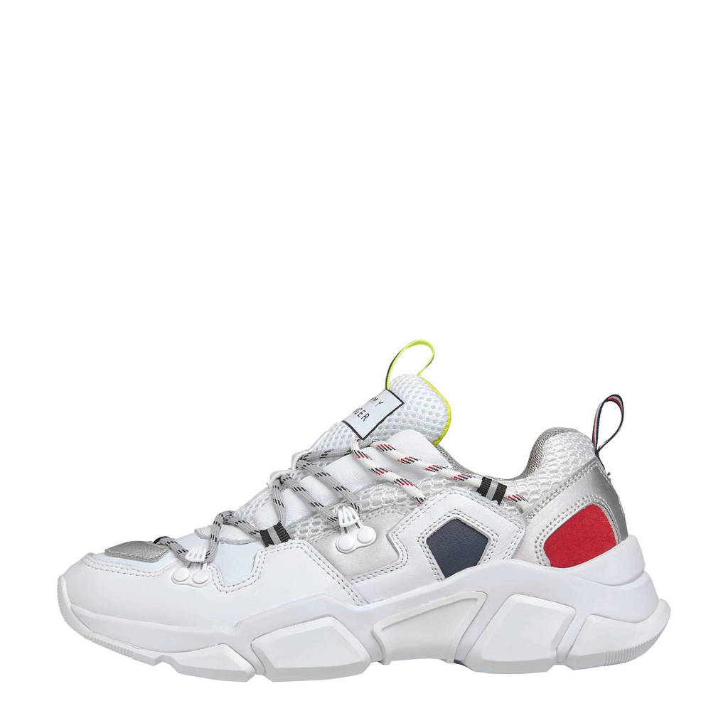 Tommy Hilfiger City Voyager leren chunky sneakers wit, Wit/multi