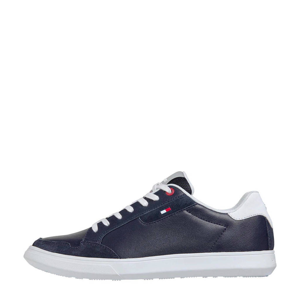 Tommy Hilfiger Essential leren sneakers blauw, Blauw