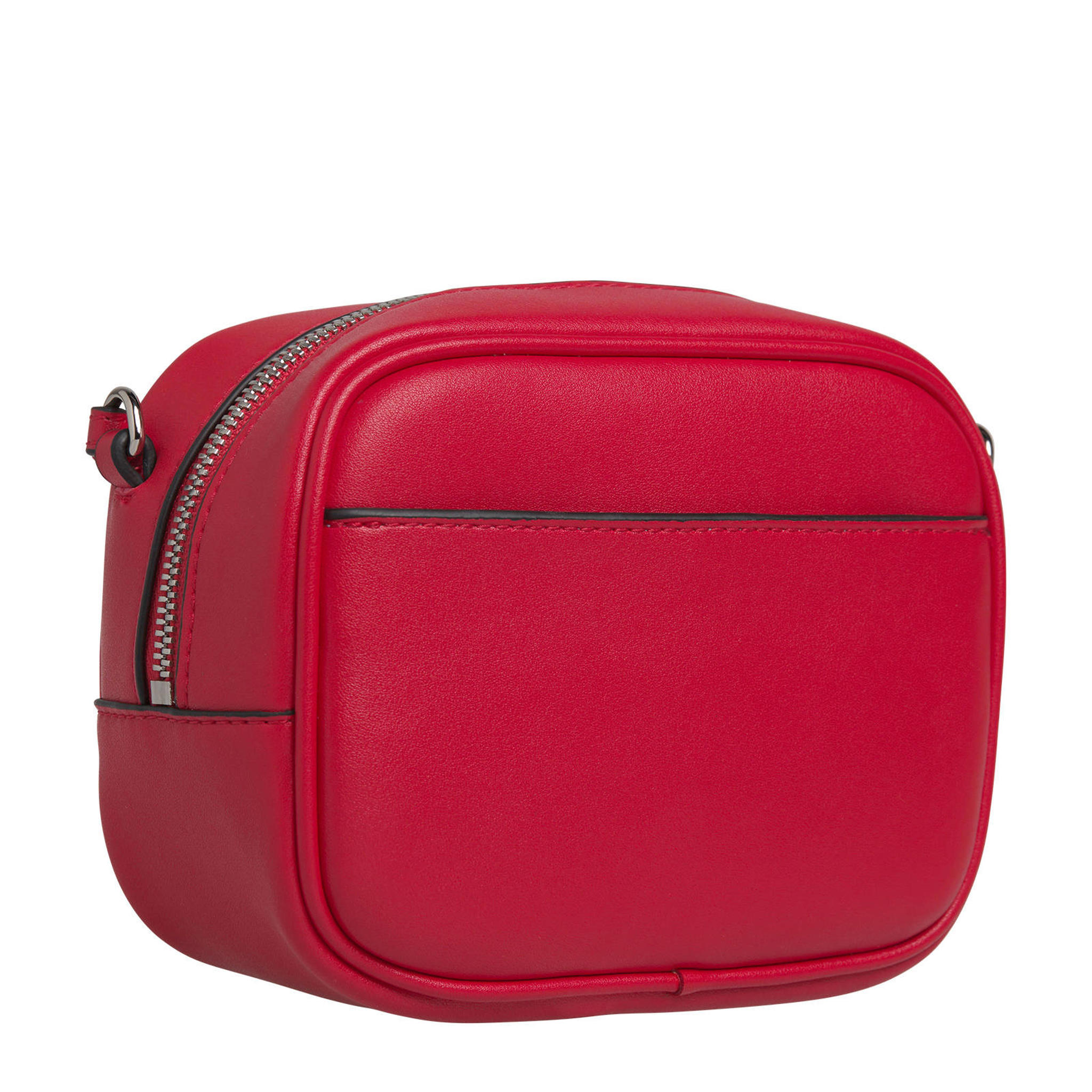 Calvin Klein crossbody tas SCULPTED CAMERA BAG rood wehkamp