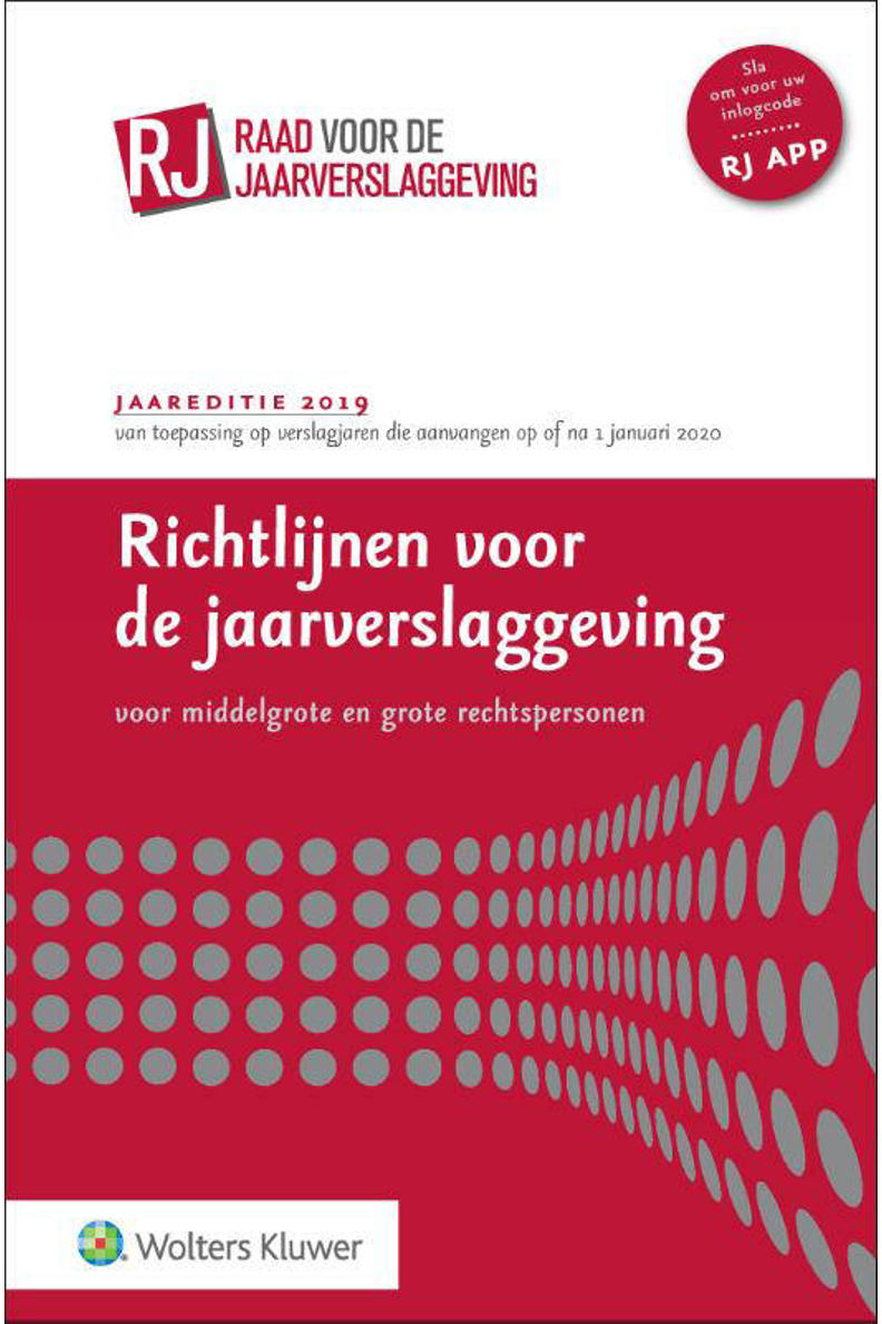 Richtlijnen voor de jaarverslaggeving, middelgrote en grote rechtspersonen 2019 wehkamp