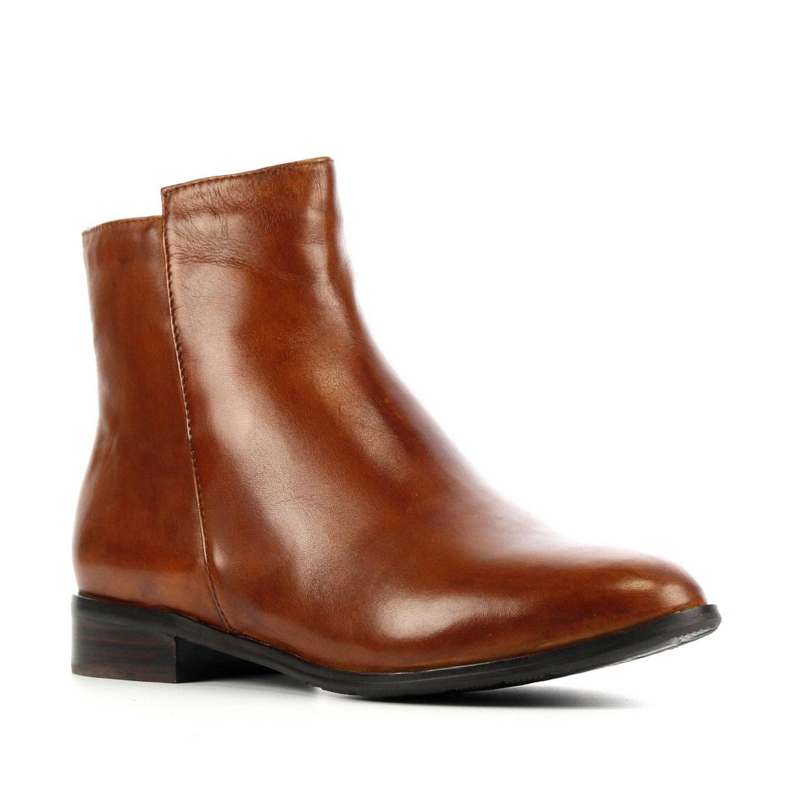 Everybody by BZ Moda 11848 leren enkellaarzen cognac | wehkamp Everybody leren enkellaarzen | wehkamp