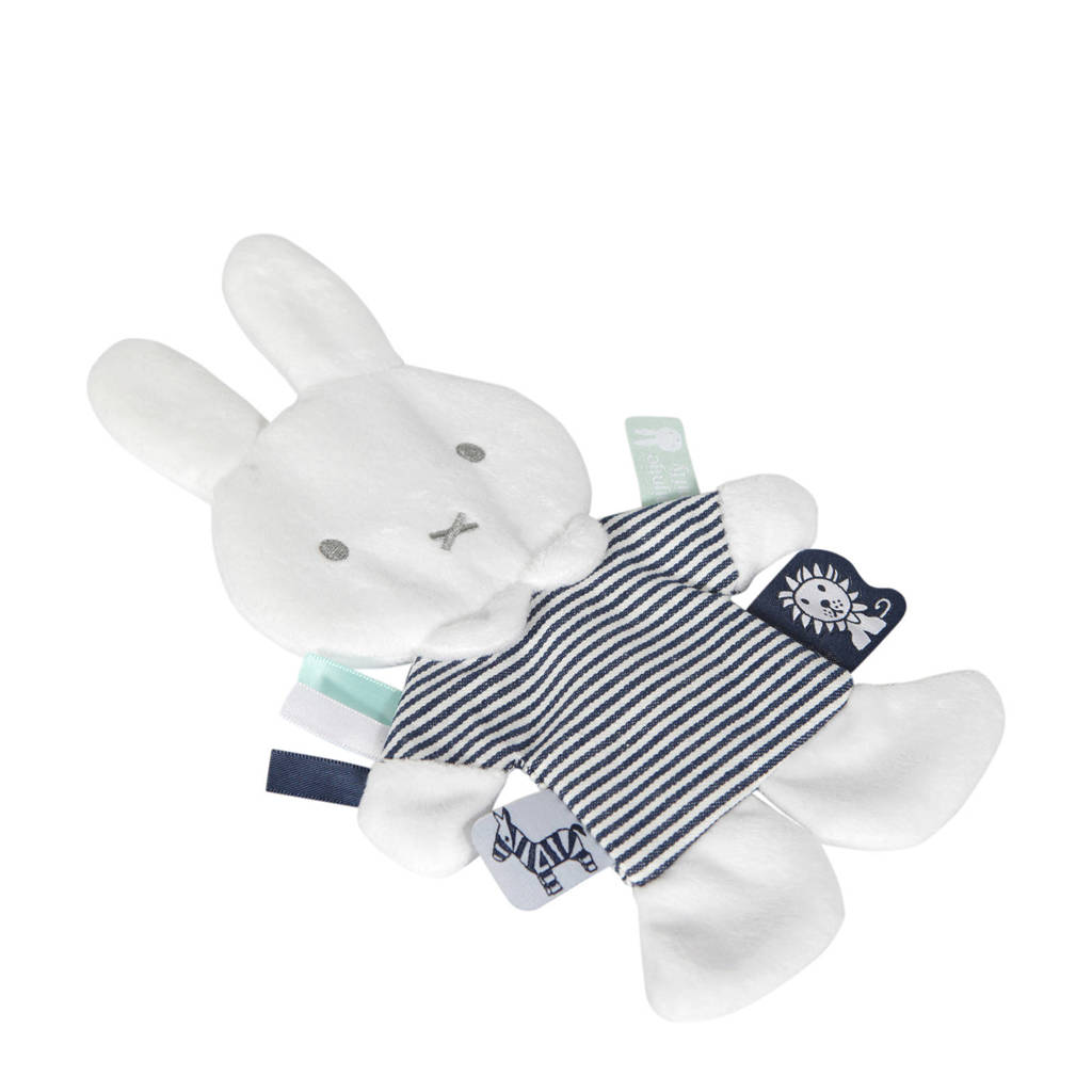 nijntje knisper ABC knuffeldoekje, Wit/blauw