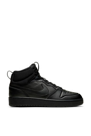 Court Borough Mid 2 leren sneakers zwart