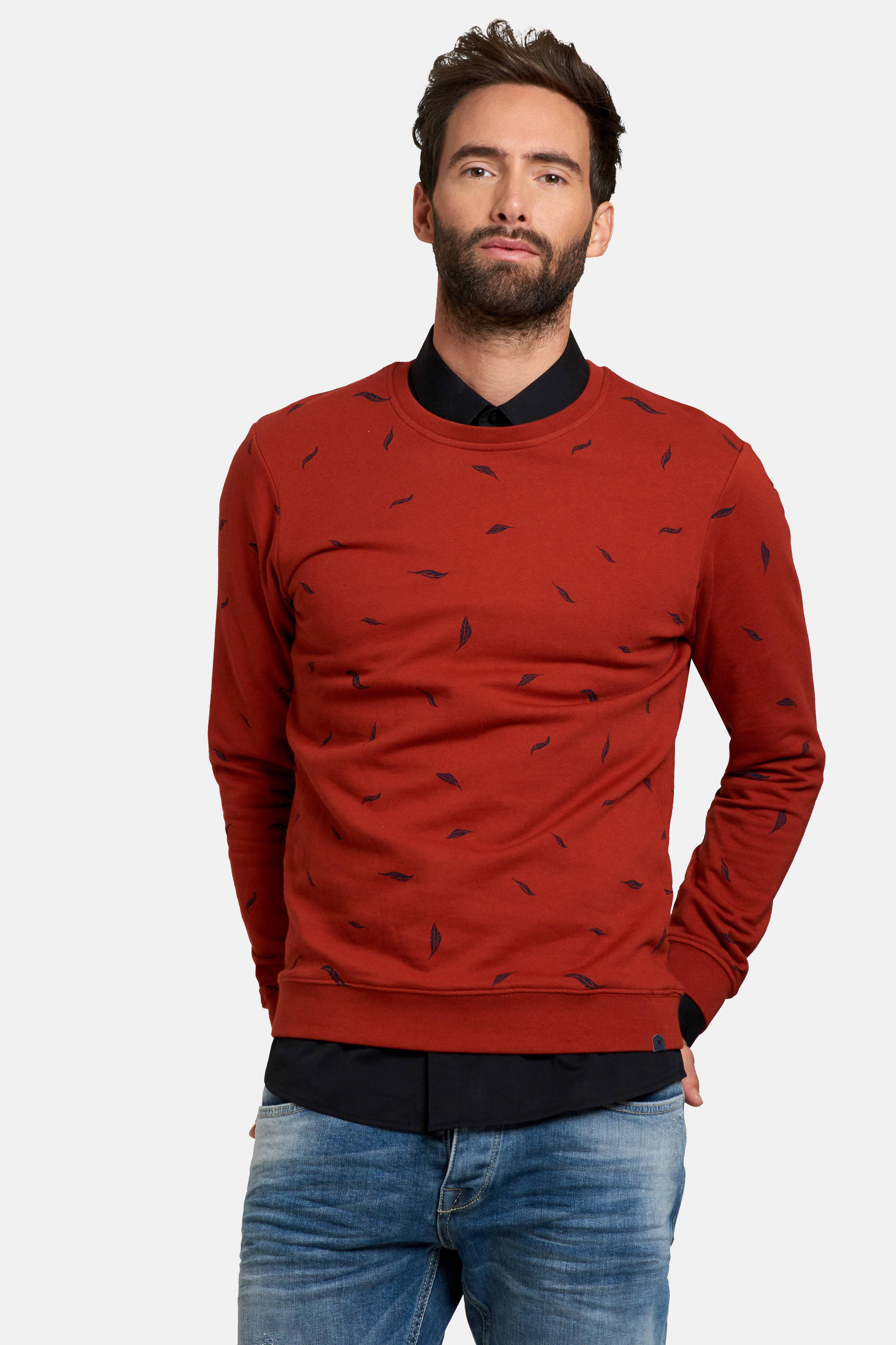 Refill by Shoeby sweater met all over print rood | wehkamp Refill by Shoeby sweater rood | wehkamp