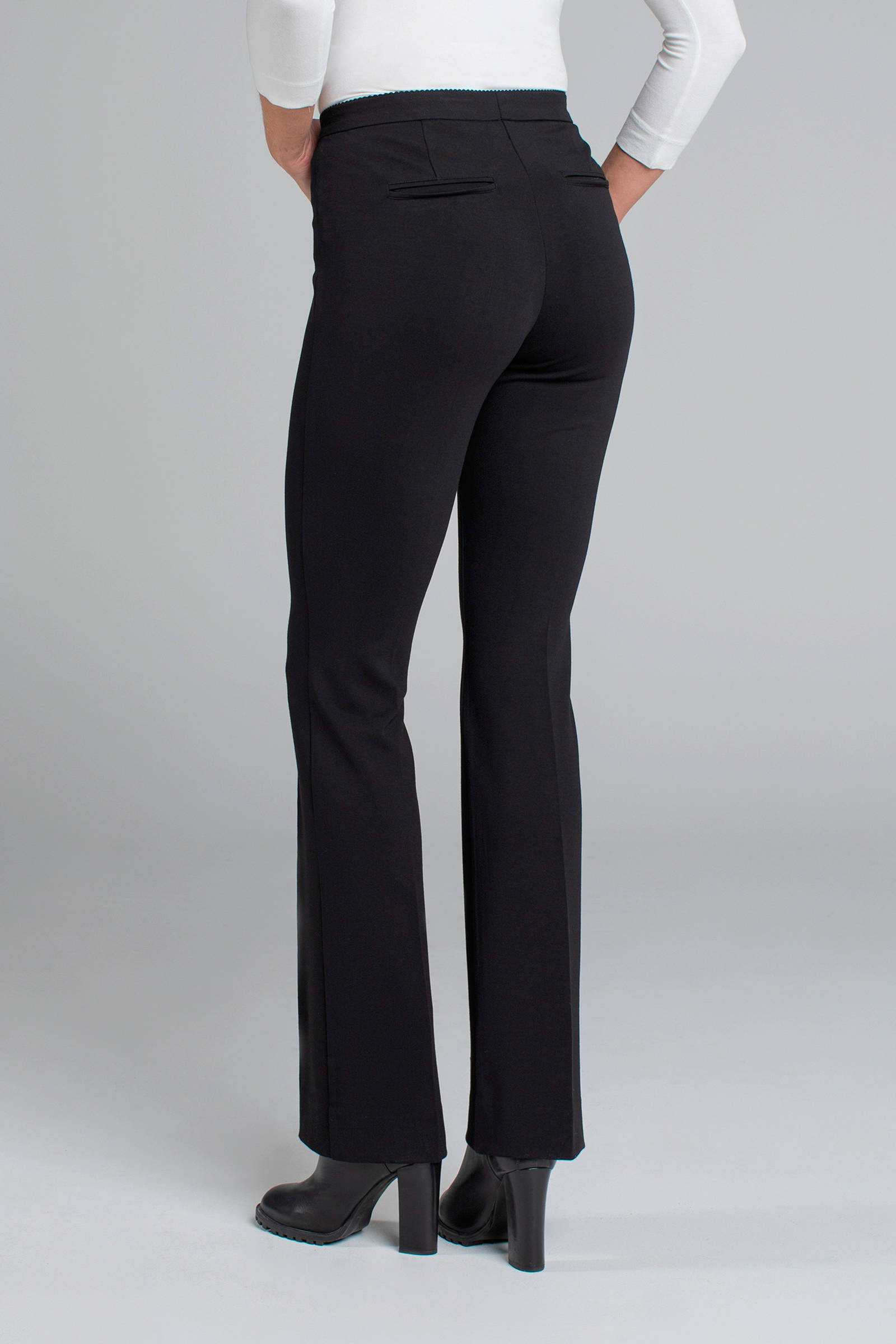 Claudia Sträter high waist flared broek zwart | wehkamp