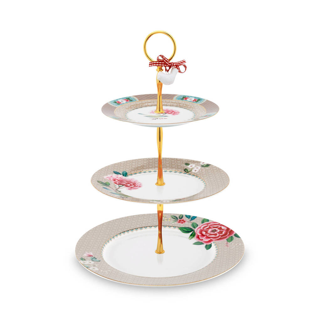 Pip Studio Blushing Birds etagère (Ø26,5 cm), Kaki