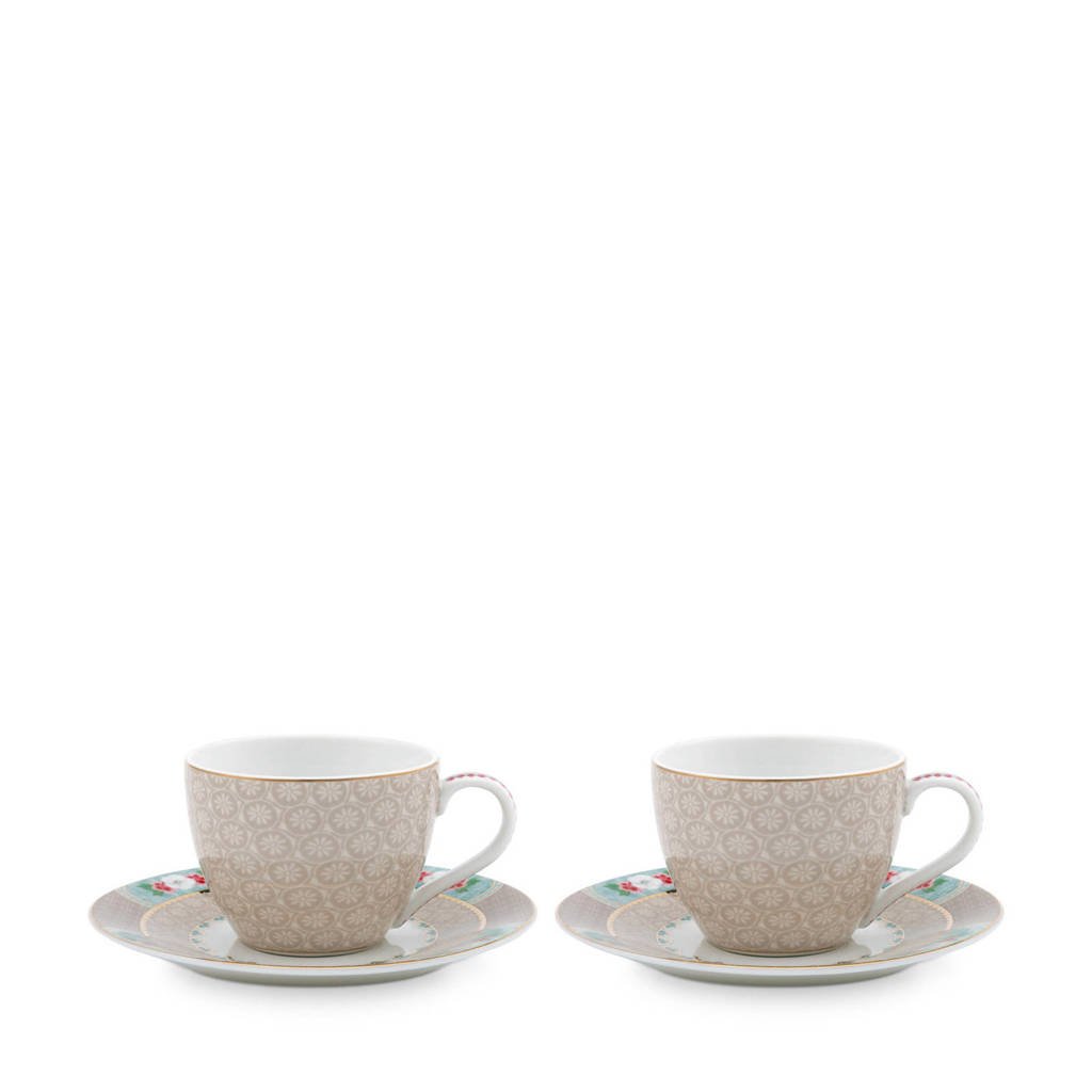 Pip Studio Blushing Birds espresso kop schotel (120 (set van | wehkamp