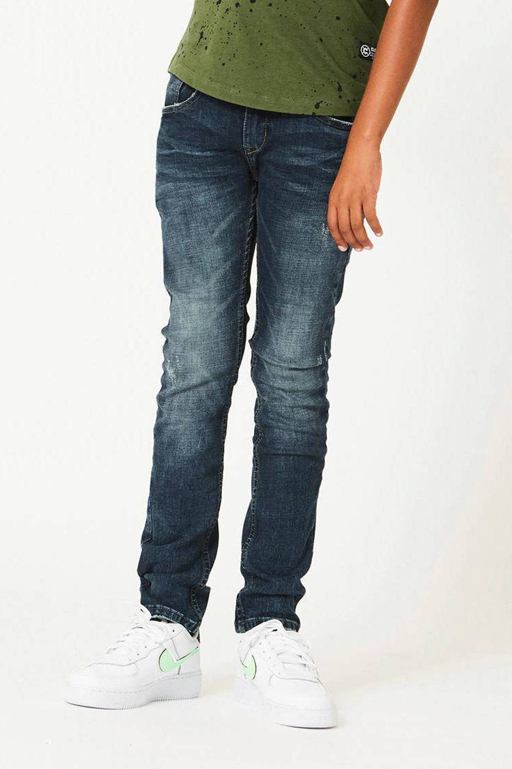 CoolCat Junior slim fit jeans Kevin donkerblauw
