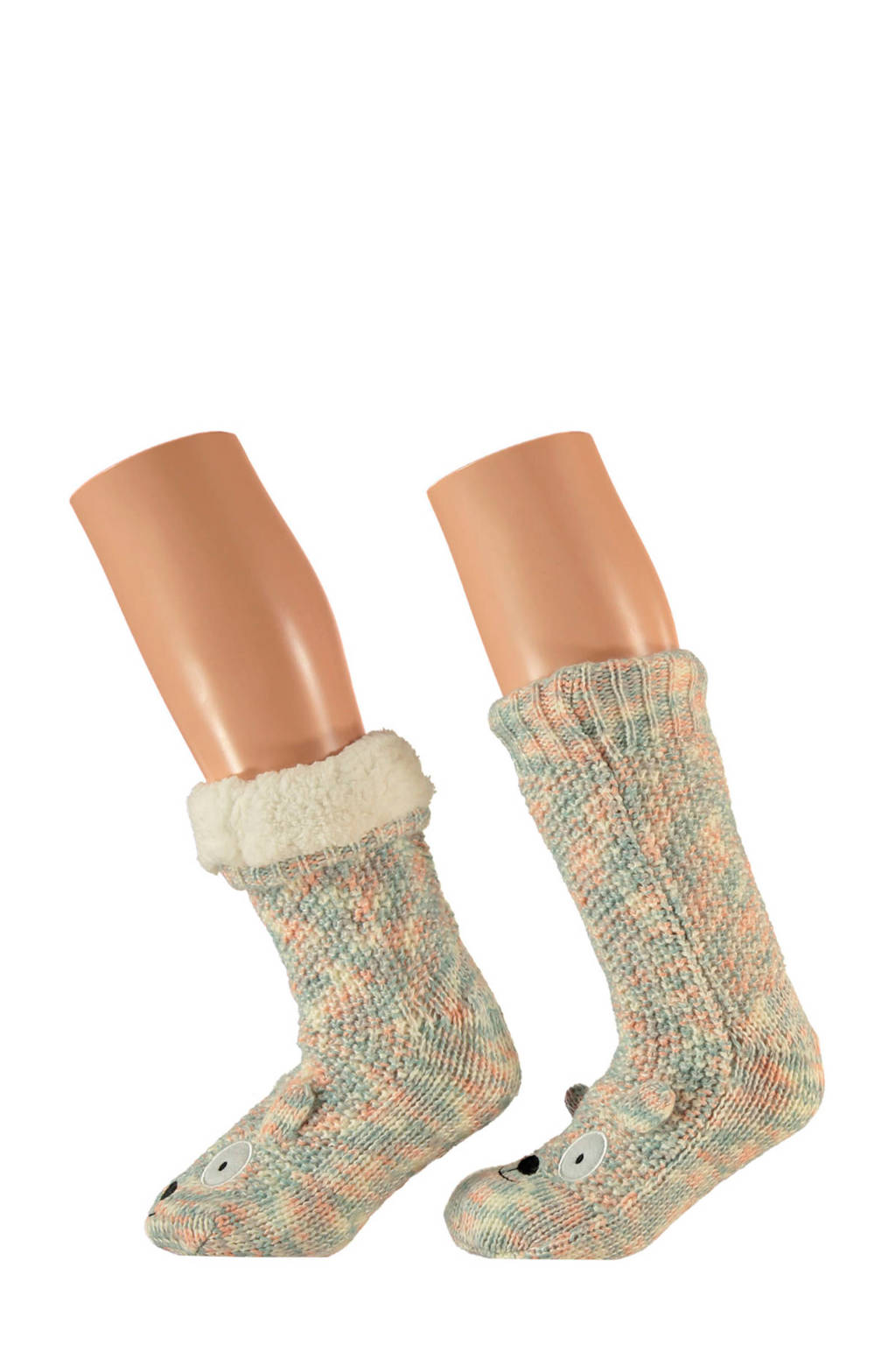 Apollo huissokken blauw/multi, Blauw/multi