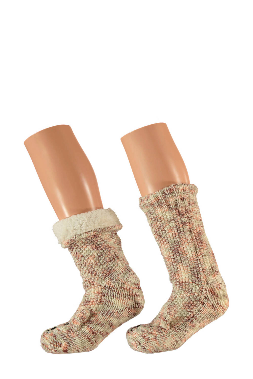 Apollo huissokken roze/multi, Oudroze/Multi
