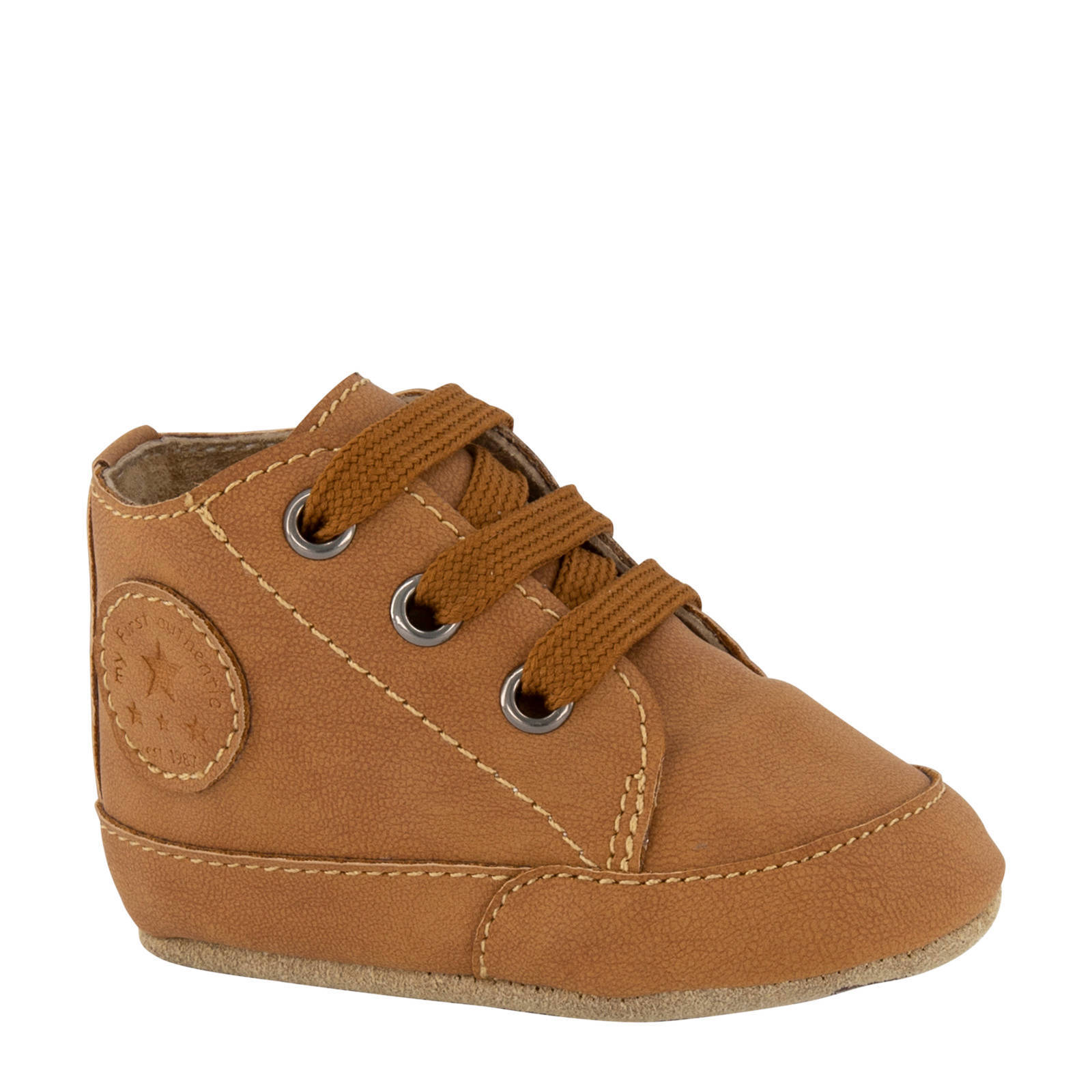 Elefanten Kinderen Bruine leren veterschoen - Schoenen.nl